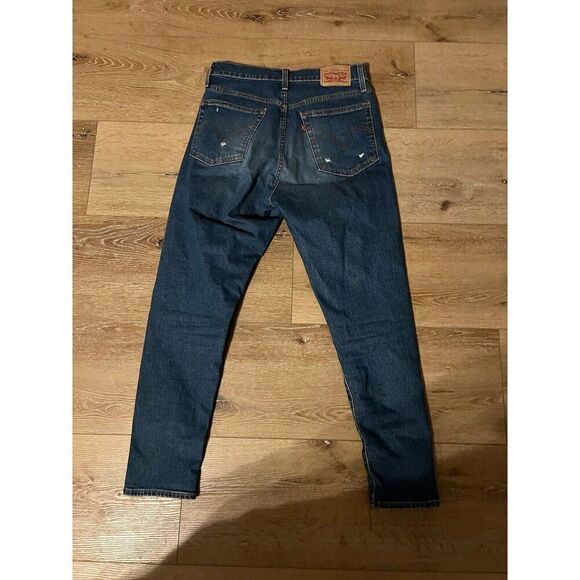 Levis Womens Blue Wedgie Skinny Denim Jeans Size 29 x 27 - Picture 2 of 3